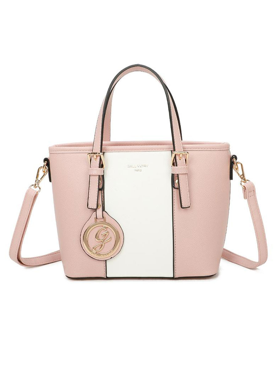 Schoudertas Simone Roze Ecru | Fashionize