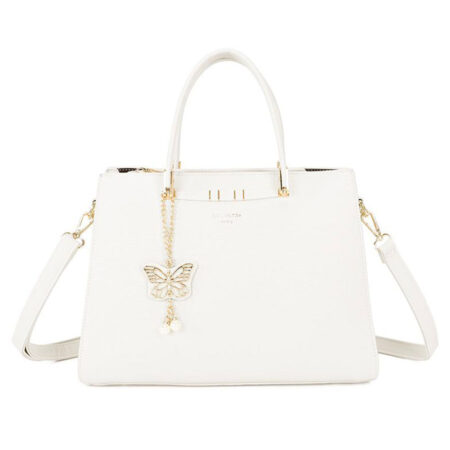 Schoudertas Vlinder Wit | Fashionize