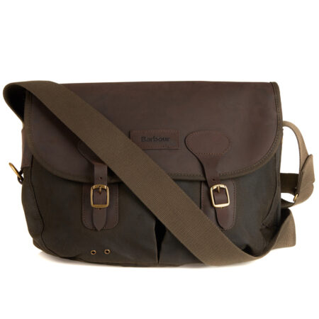 Schoudertas Wax Leather Tarras olive | Barbour