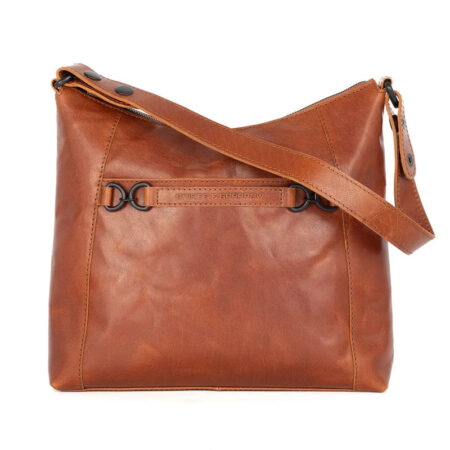 Schoudertas leer Delphie Brandy | Spikes & Sparrow