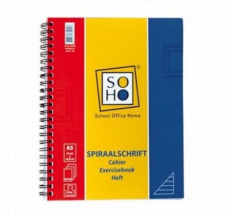 Schrift A5 Lijn Spiraal 200 Vel | Soho
