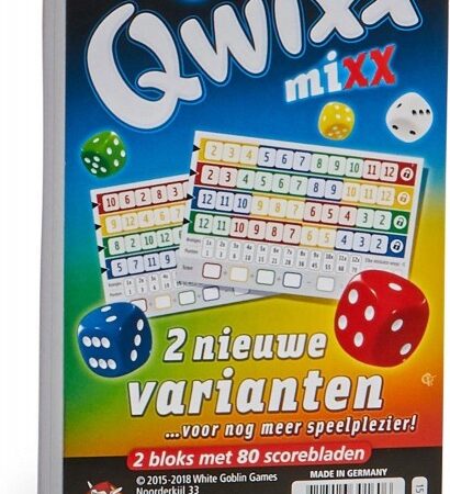 Scoreblok 2 stuks Qwixx Mixx | White Goblin Games