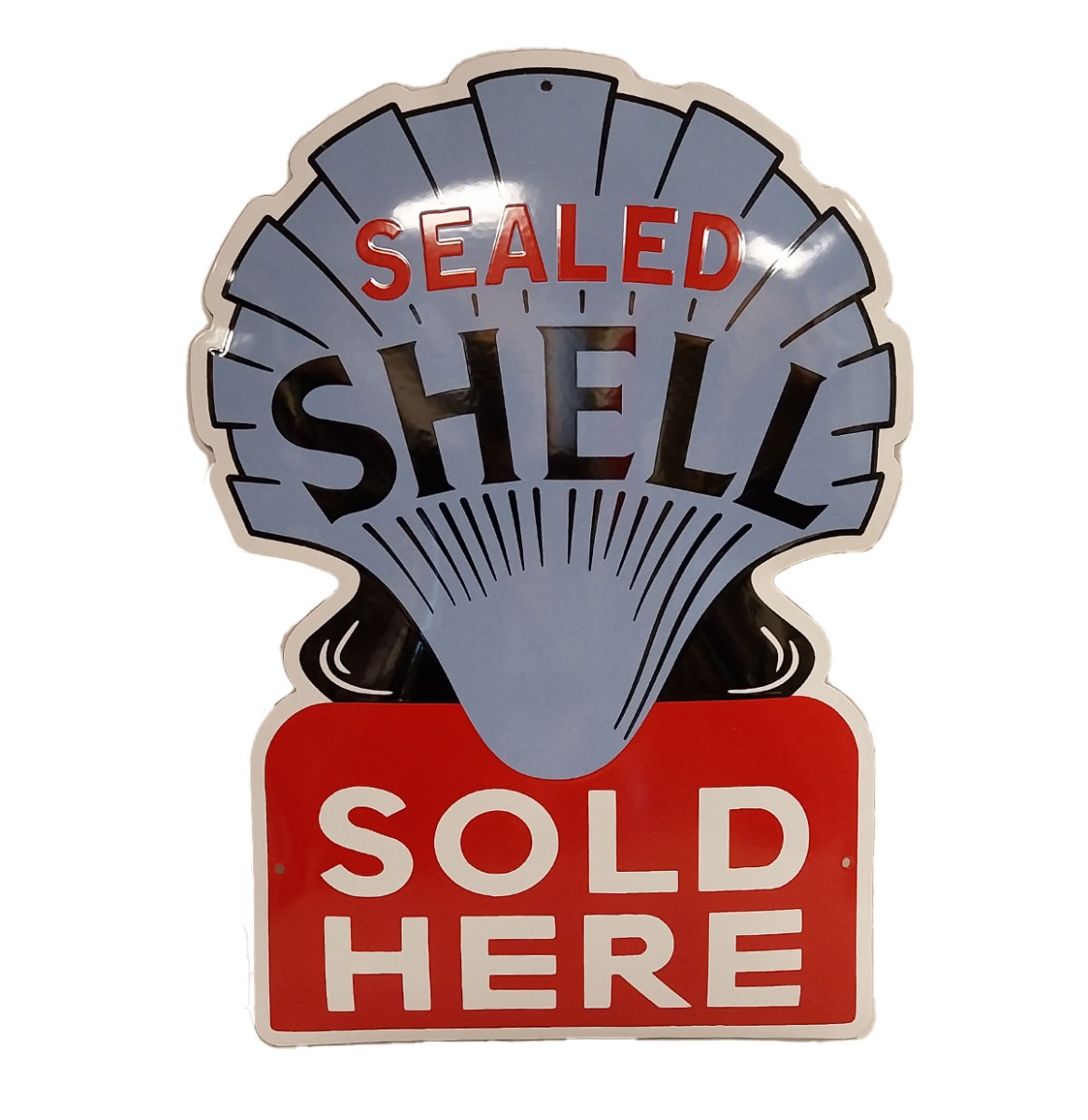 Sealed Shell Emaille Bord - 60 x 43cm | Shell