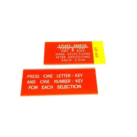 Seeburg 100G/W Instructie Glaasjes Set (Glas) | Seeburg