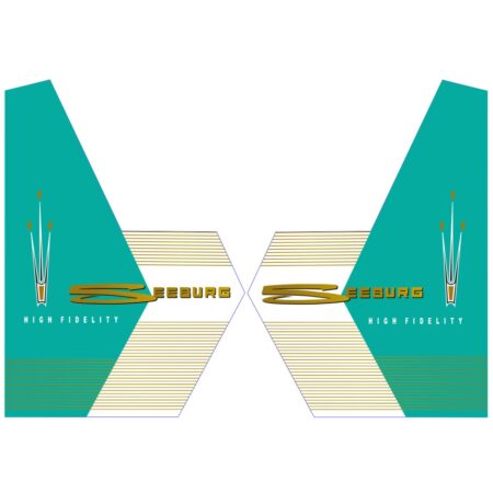 Seeburg 161 & 201 Stickers Voor Zijruiten - Aqua | Seeburg