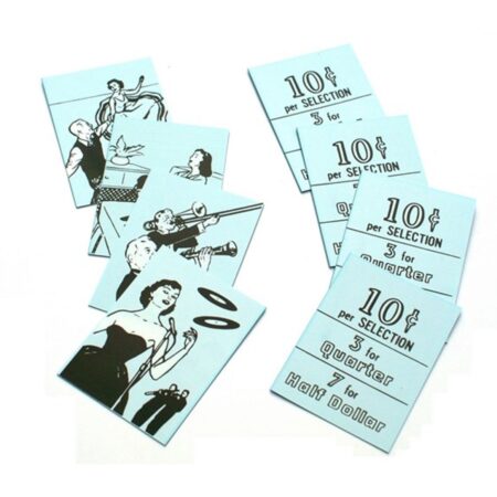 Seeburg Classificatie / Prijs Kaartje Set Model 161 / 201 (8 stuks) | Seeburg