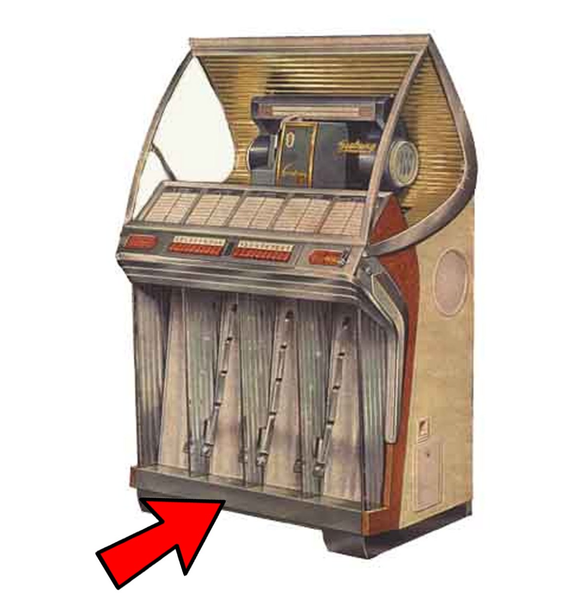 Seeburg HF100R Voetplaat | Seeburg