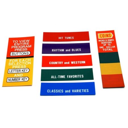 Seeburg Instructie/Classificatie Set (Plexi