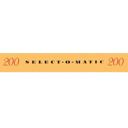Seeburg KD200 Top Sticker | Seeburg