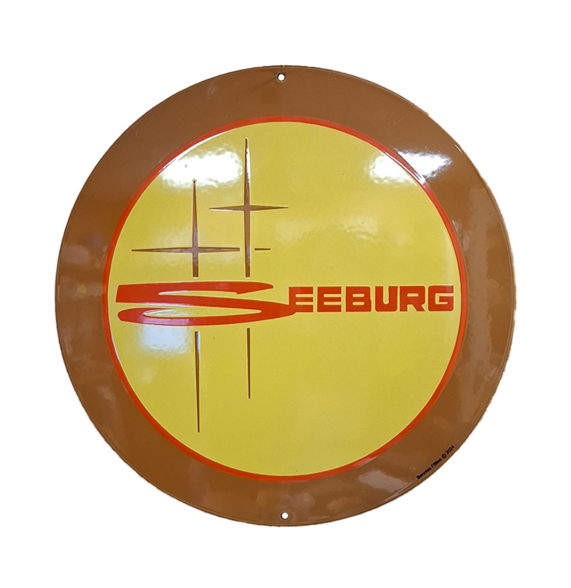 Seeburg Logo Emaille Bord - Ø40cm | Seeburg