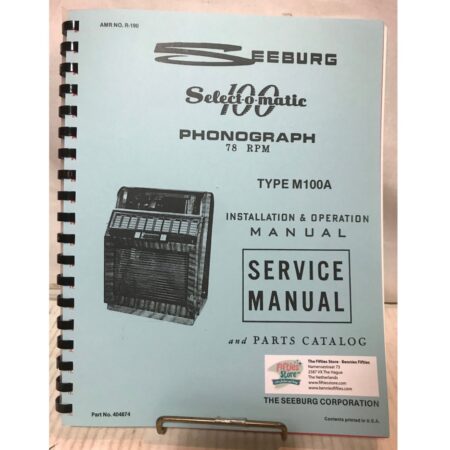 Seeburg M100A Jukebox Installation And Operation Manual | Seeburg