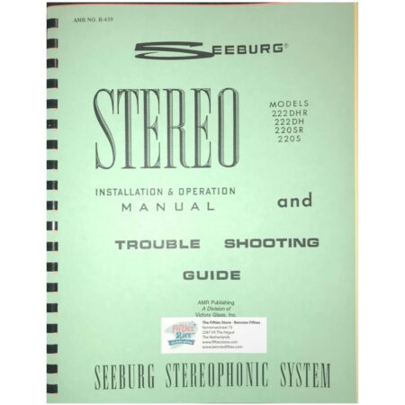 Seeburg Models 222DH(R) & 220S(R) Jukebox Service Manual | Seeburg