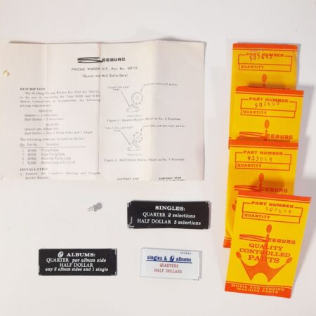 Seeburg Originele Pricing Window Kit #509152 Voor SCH1 en SCH3 | Seeburg