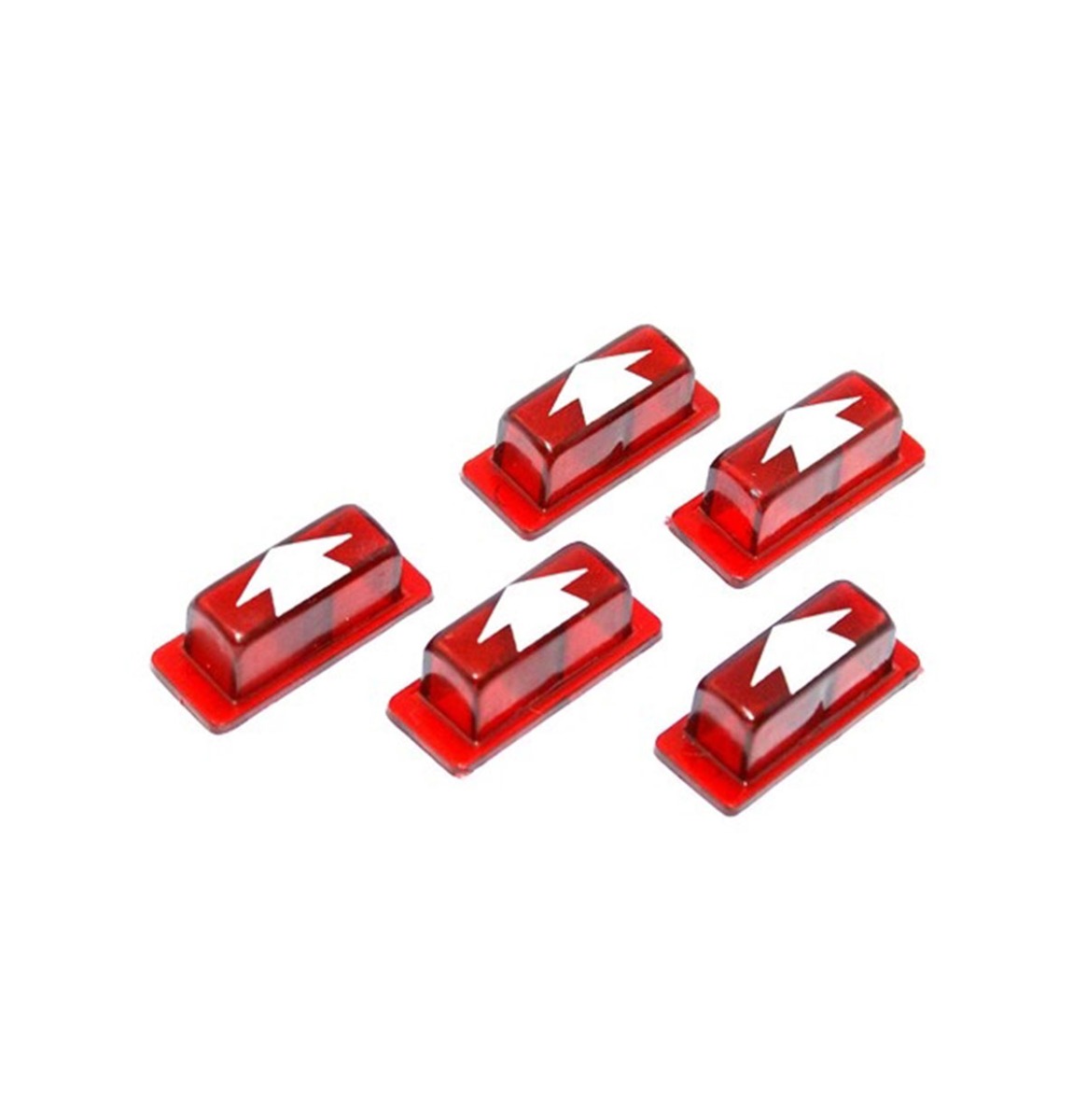 Seeburg Pijlknoppen Rood voor Rolschakelaar Model V / VL / KD (5 stuks) | Seeburg