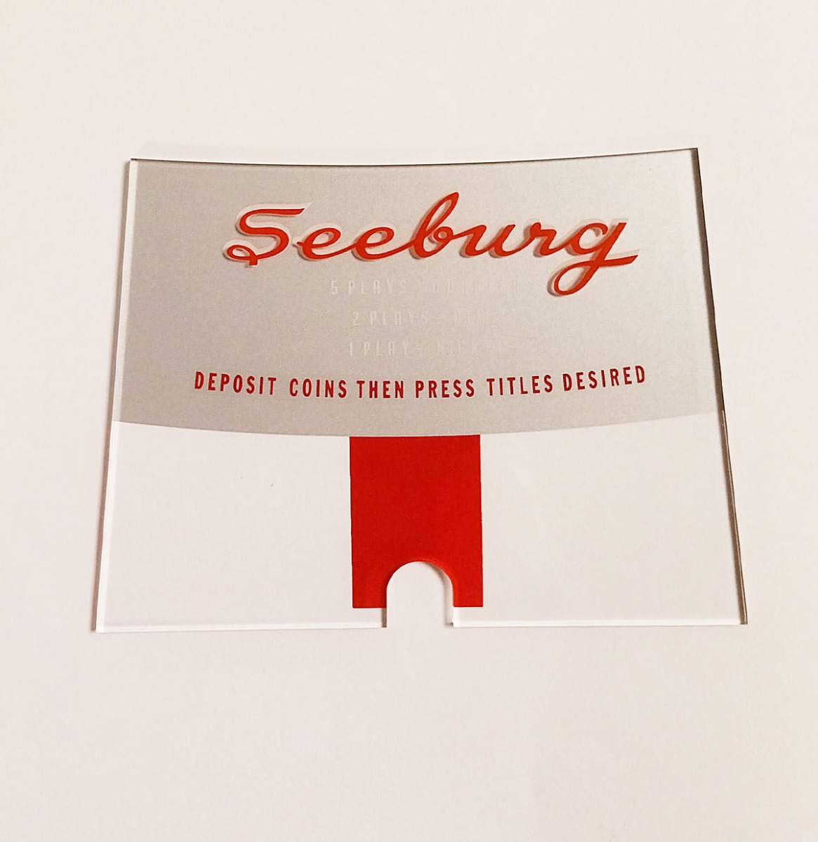 Seeburg Trashcan Instructie Glaasje | Seeburg