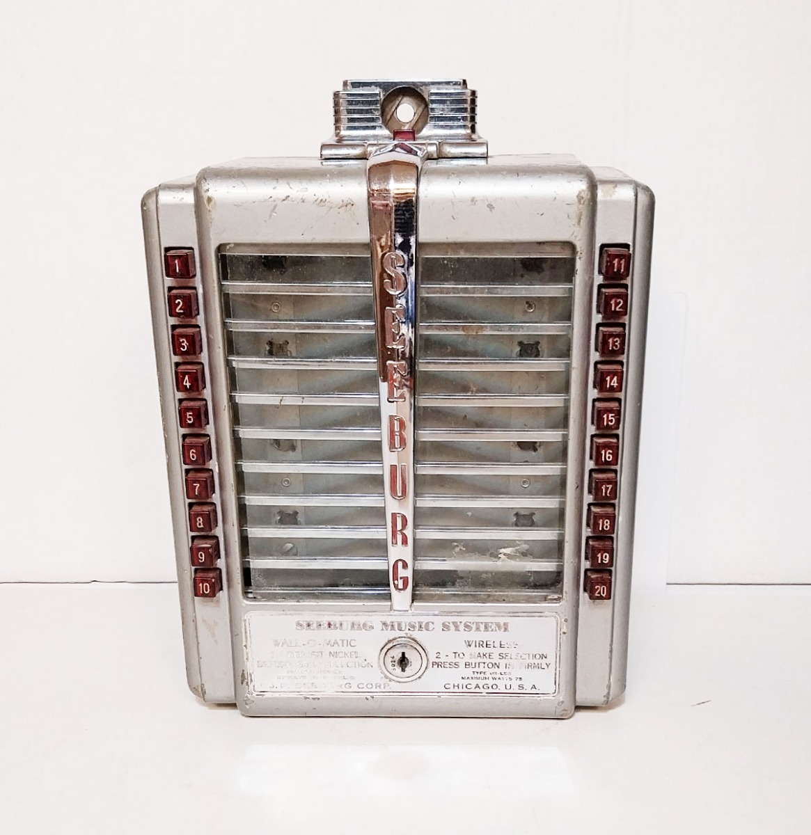 Seeburg W1-L56 Wallbox - 20 Select (1946-1948) | Seeburg