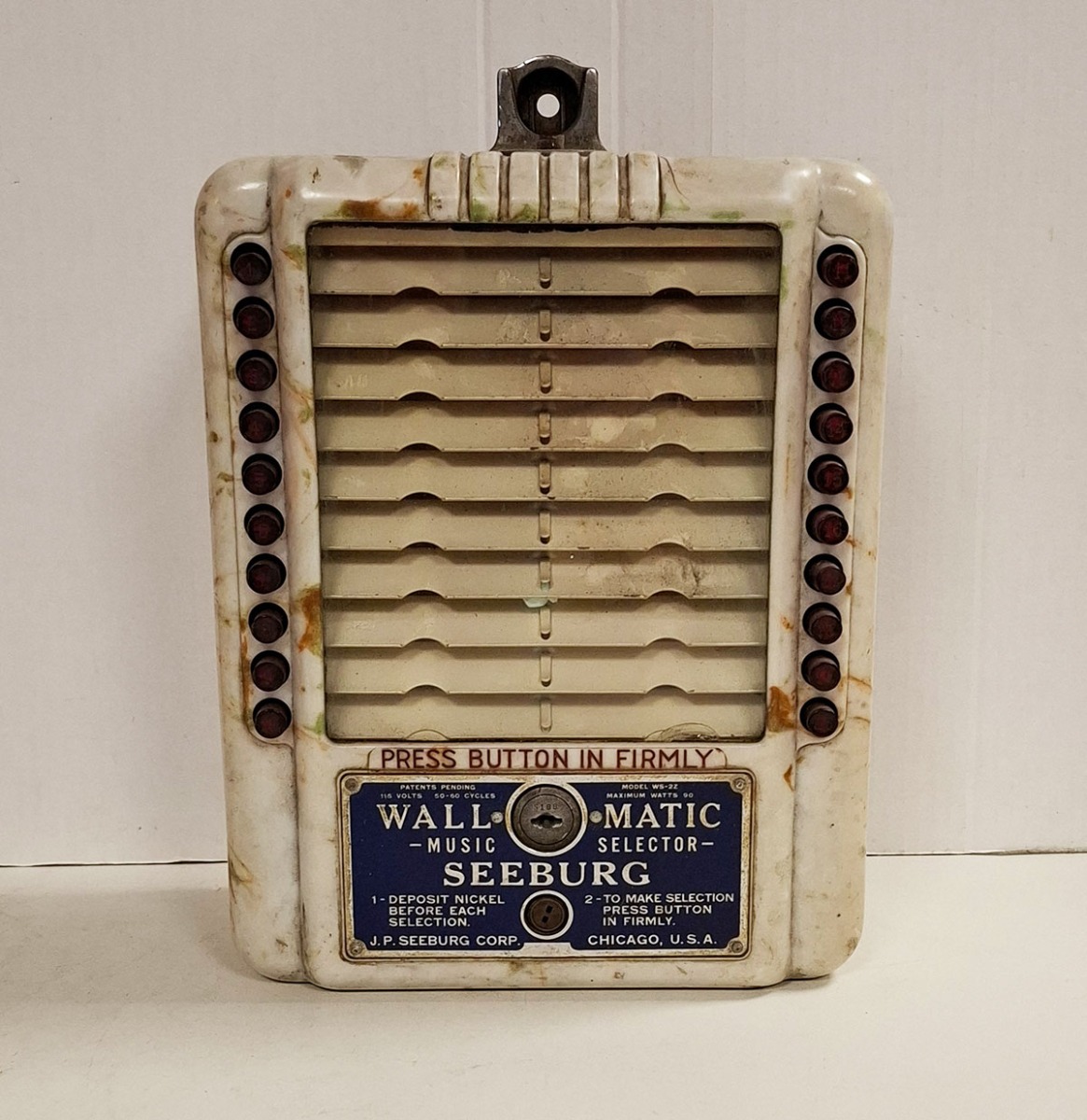 Seeburg WS-2Z Wallbox Marble - Original (4) | Seeburg