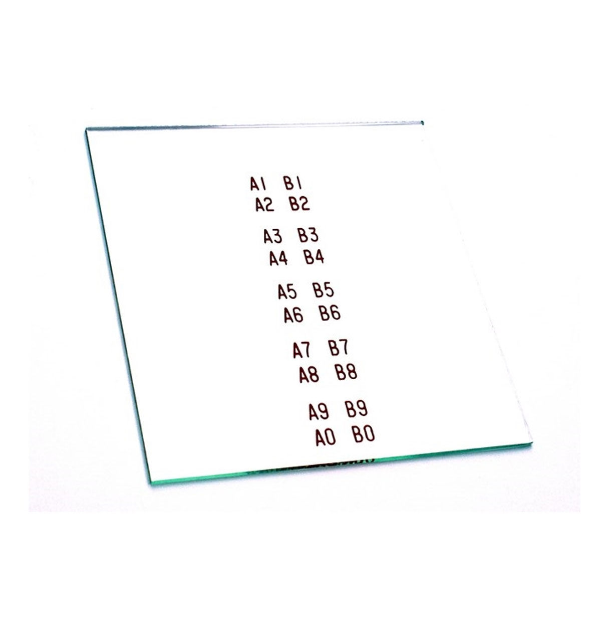 Seeburg programma ruitje A-B (bedrukt) model 100G / W / R / J | Seeburg