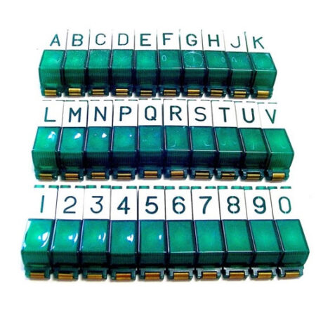 Seeburg pushbutton set (green / white) model V200 | Seeburg