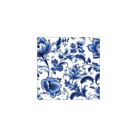 Servetten 33cm delft blauw florals | Ambiente