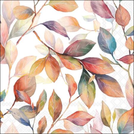 Servetten Colourful leaves 33x33cm | Ambiente
