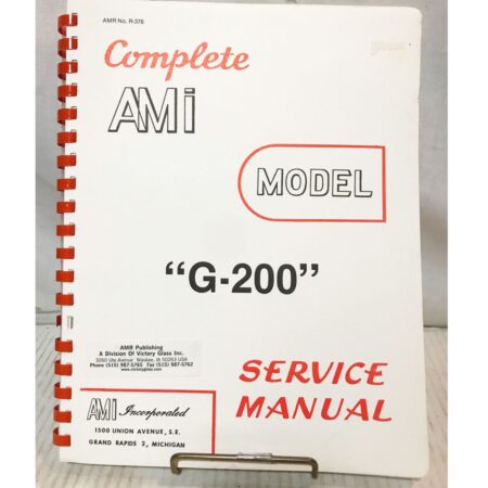 Service Manual - AMI Jukebox Model G-200 | Ami