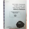 Service Manual Credit Unit And Pricing System Ami Record Changer Model R-1473 | Ami