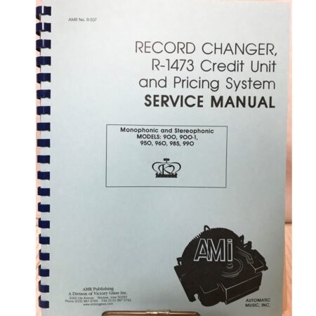 Service Manual Credit Unit And Pricing System Ami Record Changer Model R-1473 | Ami