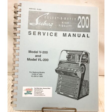 Service Manual - Seeburg Jukebox Model V-200 & VL-200 | Seeburg