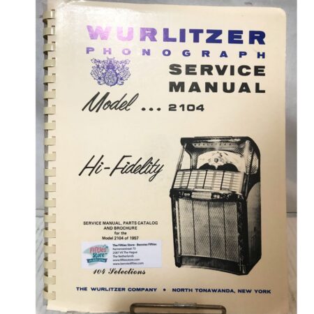 Service Manual - Wurlitzer Jukebox Model 2104 | Wurlitzer