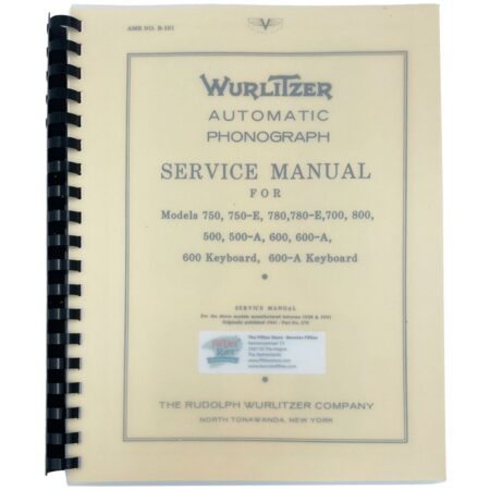 Service Manual for Wurlitzer 750
