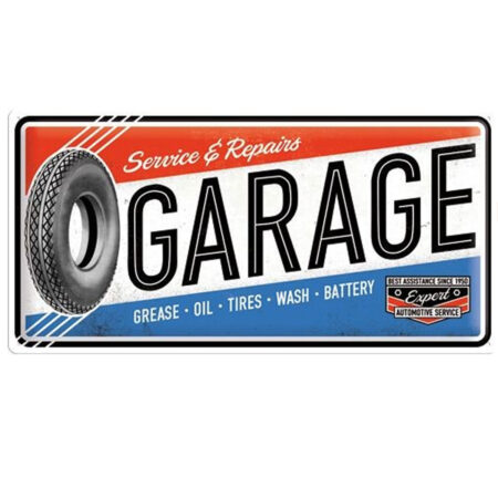 Service & Repairs Garage Tin Sign 25 x 50 cm - LAATSTE KANS | Nostalgic Art