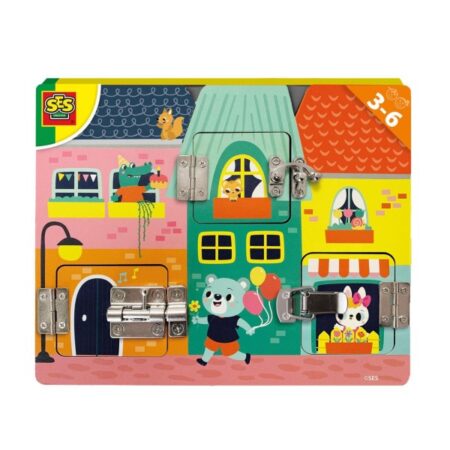 Ses Houten Puzzel Met Slotjes | Ses