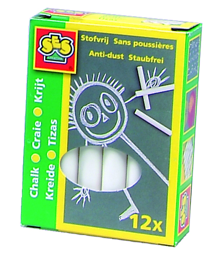 Ses krijtjes wit 12 stuks | Ses
