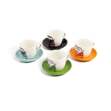Set Van 4 Volkswagen Bus Espresso Kopjes | Volkswagen