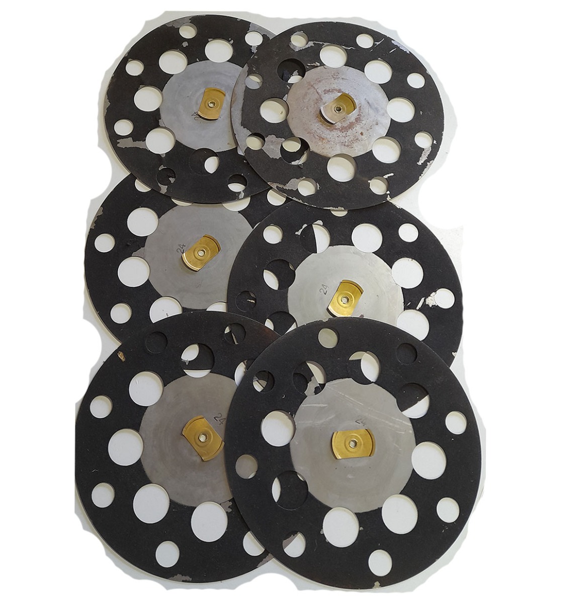 Set Van 6 Originele Jukebox Record Trays Met 45RPM Record Clip - GEBRUIKT | Fiftiesstore