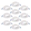 Set van 10 Balos GU10 Inbouwspot armaturen IP20 Kantelbaar wit | HOFTRONIC