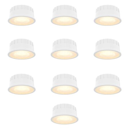 Set van 10 Dimbare LED modules - 6 watt 570 lumen - CCT instelbare lichtkleur 2700K/4000K/6000K | HOFTRONIC