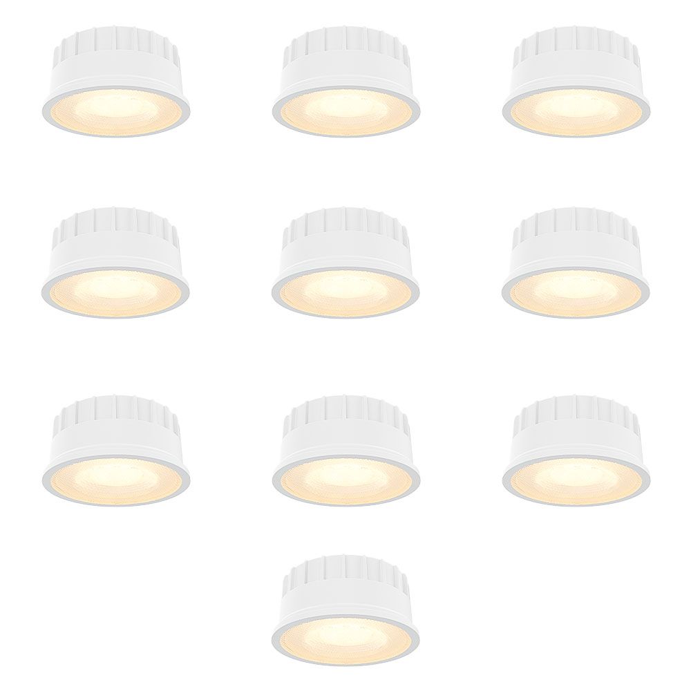 Set van 10 Dimbare LED modules - 6 watt 570 lumen - CCT instelbare lichtkleur 2700K/4000K/6000K | HOFTRONIC