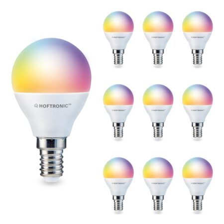 Set van 10 E14 Smart lampen - P45 vorm - 5