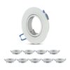 Set van 10 Montana - GU10 armatuur - Inbouwspot - Kantelbaar - Wit - 75mm inbouwmaat | V-TAC