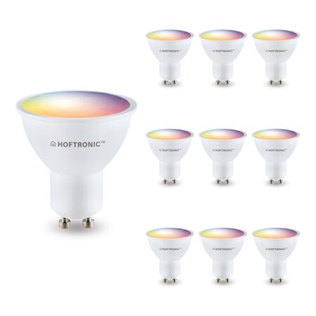 Set van 10 Smart GU10 spots - 120° - 5