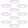 Set van 10 Venezia smart inbouwspots - IP65 waterdicht - 6 Watt 450 lumen - Wifi + Bluetooth - RGBWW - Google Home