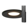 Set van 14 stuks dimbare LED inbouwspots zwart Venezia 6 Watt 2700K IP65 incl. afstandsbediening | HOFTRONIC
