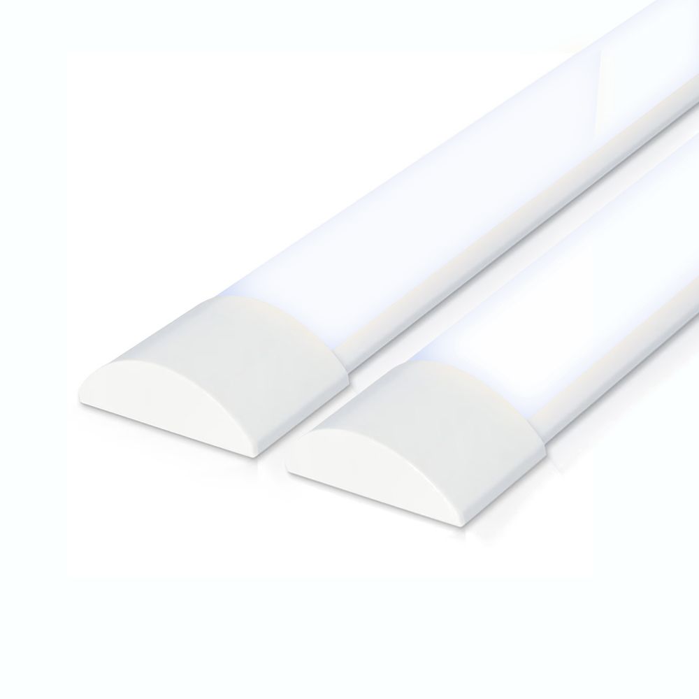 Set van 2 LED Batten 120cm - 40 Watt 4800 lumen (120lm/w) - 6400K daglicht wit - Vervangt 330W - Samsung SMD LED chips - Flikkervrij - IP20 Stofdicht - Onderbouwverlichting | HOFTRONIC