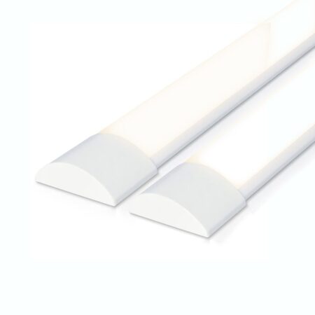 Set van 2 LED Batten 120cm - 40 Watt 5600 lumen (140lm/W) - 4000K neutraal wit - Vervangt 330W - Samsung SMD LED chips - Flikkervrij - IP20 Stofdicht - Onderbouwverlichting | HOFTRONIC