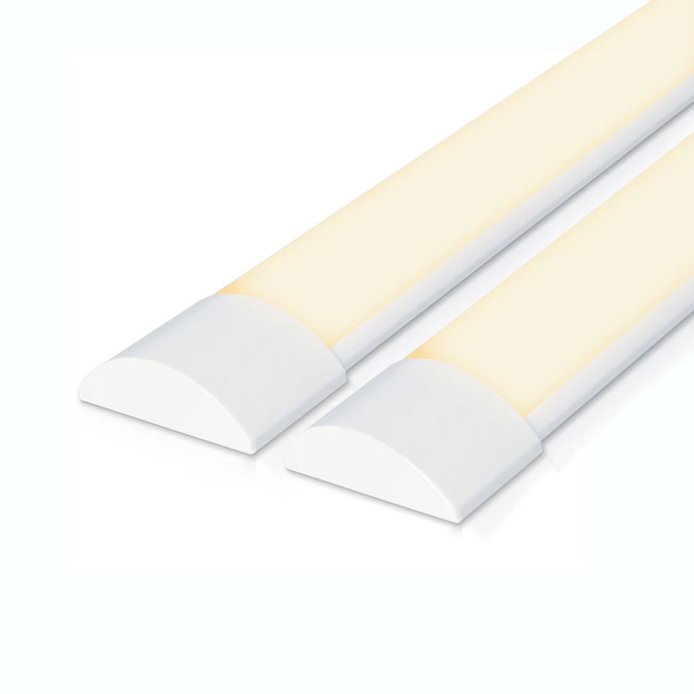 Set van 2 LED Batten 150cm - 50 Watt 6000lm (120lm/W) - 3000K warm wit - Vervangt 400 Watt - Samsung SMD LED chips - Flikkervrij - IP20 Stofdicht - Onderbouwverlichting | HOFTRONIC