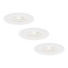 Set van 3 Bari LED inbouwspots extra plat 58mm - 3