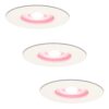 Set van 3 Bari Smart inbouwspots - IP65 waterdicht - Wifi + Bluetooth - RGBWW - GU10 - Google Home