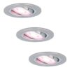 Set van 3 Chandler - Smart inbouwspot - IP20 voor binnen - 4.8 Watt 345 Lumen - Kantelbaar - Wifi + Bluetooth - RGBWW - GU10 - Google Home